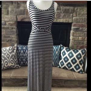 Striped maxi dress